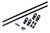 2x Dee Zee Black Aluminum Bed Side Rail | Fits Chevrolet Colorado Ford Ranger Nissan Titan GMC Canyon Toyota Tacoma Jeep Gladiator JT | Hex Series