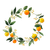 Citrus Vine Wreath Vinyl Car Decal Sticker – Waterproof & UV-Resistant 3.4133333333333336"