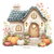 Cottage With Pumpkin Vinyl Car Decal Sticker – Waterproof & UV-Resistant 6.826666666666667"