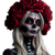 Skeleton Face Girl Vinyl Car Decal Sticker – Waterproof & UV-Resistant 3.4133333333333336"