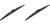 2x Advanced Rear Visibility Wiper | Fits Hyundai, Jeep, Kia, Saturn, Chevrolet | Single Blade Black Design