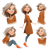 Friendly Woman Character Vinyl Car Decal Sticker – Waterproof & UV-Resistant 6.826666666666667"