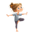 Kids Yoga Pose V2 Vinyl Car Decal Sticker – Waterproof & UV-Resistant 3.4133333333333336"