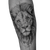 Scarred Lion Tattoo Vinyl Car Decal Sticker – Waterproof & UV-Resistant 3.4133333333333336"