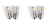 2x Tiny Monster Eco Series 1156 LED Turn Signal Bulbs | High Power 600 Lumens White | Easy Install Set Of 2