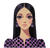 Glamorous Woman Portrait V10 Vinyl Car Decal Sticker – Waterproof & UV-Resistant 3.4133333333333336"