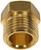 2x Dorman Brass Tube End Fitting Nut | Long-Lasting Durability | Fits 3/8" Tube | Easy Install