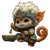 Mythical Chibi Creature Vinyl Car Decal Sticker – Waterproof & UV-Resistant 3.4133333333333336"