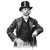 Vintage English Gentleman Vinyl Car Decal Sticker – Waterproof & UV-Resistant 3.4133333333333336"