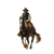 Galloping Cowboy V9 Vinyl Car Decal Sticker – Waterproof & UV-Resistant 6.826666666666667"