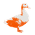 Orange Duck Profile Vinyl Car Decal Sticker – Waterproof & UV-Resistant 6.826666666666667"