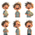 Cartoon Boy Laughing Vinyl Car Decal Sticker – Waterproof & UV-Resistant 3.4133333333333336"