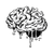Melting Brain Art Vinyl Car Decal Sticker – Waterproof & UV-Resistant 6.826666666666667"