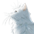 Mystical White Cat V2 Vinyl Car Decal Sticker – Waterproof & UV-Resistant 3.4133333333333336"