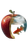 Transparent Apple Fish Vinyl Car Decal Sticker – Waterproof & UV-Resistant 9.706666666666667"