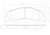 4x Ultimate Braking Power | Brembo Ceramic Brake Pad Set, Ford 2008-2022 Compatible