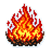 Minecraft Fire Sticker Vinyl Car Decal Sticker – Waterproof & UV-Resistant 3.4133333333333336"