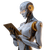 Elegant Female Robot Vinyl Car Decal Sticker – Waterproof & UV-Resistant 3.4133333333333336"