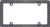 2x Defender License Plate Frame | Glossy Black Finish | Spiked Design | Durable Metal