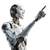 Robot Teacher Pointing Vinyl Car Decal Sticker – Waterproof & UV-Resistant 3.4133333333333336"
