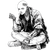 Androgynous Cyberpunk Hacker Vinyl Car Decal Sticker – Waterproof & UV-Resistant 3.4133333333333336"