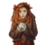 Sad Autumn Girl Vinyl Car Decal Sticker – Waterproof & UV-Resistant 3.4133333333333336"