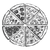 Illustrated Pizza Slices Vinyl Car Decal Sticker – Waterproof & UV-Resistant 3.4133333333333336"