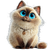 Cheerful Siamese Cat Vinyl Car Decal Sticker – Waterproof & UV-Resistant 6.826666666666667"