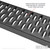 Westin Automotive Grate Steps Running Board | Black Steel 54 Inch | High Traction | Strong 1-Piece Design