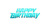 Neon Birthday Logo Vinyl Car Decal Sticker – Waterproof & UV-Resistant 2.72"