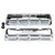 2x Enhance Your Engine | Edelbrock Valve Cover | AMC/Jeep 290-401 | Chrome Steel | Perimeter Bolt | 3" Height | Set of 2