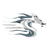 Stylized Dragon Logo V3 Vinyl Car Decal Sticker – Waterproof & UV-Resistant 6.826666666666667"
