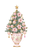 Pink Chinoiserie Christmas Tree Vinyl Car Decal Sticker – Waterproof & UV-Resistant 4.4