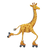 Giraffe Roller Skating Vinyl Car Decal Sticker – Waterproof & UV-Resistant 3.4133333333333336"