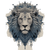 Lion Mandala Tattoo Vinyl Car Decal Sticker – Waterproof & UV-Resistant 3.4133333333333336"