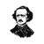 Edgar Allan Poe V4 Vinyl Car Decal Sticker – Waterproof & UV-Resistant 3.4133333333333336"