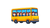 Cartoon School Bus V7 Vinyl Car Decal Sticker – Waterproof & UV-Resistant 2.72"