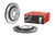 2x Brembo Brake Rotor for Various Fitment 2007-2018 Volvo V60,S60,XC70,S80,V70 | 302mm Diameter Unique Metal Finish Vented Design