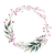 Minimalist Christmas Wreath Vinyl Car Decal Sticker – Waterproof & UV-Resistant 3.4133333333333336"