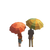 Distant Umbrellas Vinyl Car Decal Sticker – Waterproof & UV-Resistant 3.4133333333333336"