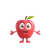 Cartoon Apple Character V2 Vinyl Car Decal Sticker – Waterproof & UV-Resistant 3.4133333333333336"
