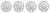 4x Enhance Your Nissan Versa 2012-2019 Wheels | 15" V-Spoke Silver Wheel Covers