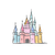 Pastel Fairy Castle Vinyl Car Decal Sticker – Waterproof & UV-Resistant 6.826666666666667"