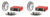 2x Brembo Vented Cross Drilled Brake Rotor | High Performance 345MM Disc | One Piece Design