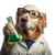 Scientist Dog Meme Vinyl Car Decal Sticker – Waterproof & UV-Resistant 3.4133333333333336"