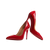 Louboutin Red Heels Vinyl Car Decal Sticker – Waterproof & UV-Resistant 6.826666666666667"
