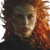Fiery-Haired Intense Girl Vinyl Car Decal Sticker – Waterproof & UV-Resistant 3.4133333333333336"