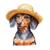 Cute Dachshund Sticker Vinyl Car Decal Sticker – Waterproof & UV-Resistant 3.4133333333333336"