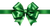 Shiny Green Bow V2 Vinyl Car Decal Sticker – Waterproof & UV-Resistant 2.72"