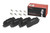4x Brembo Low-Metallic Brake Pad Set | D1894-9122 | With Hardware | Minimal Dust, OE Equivalent | ECE-R90 Certified